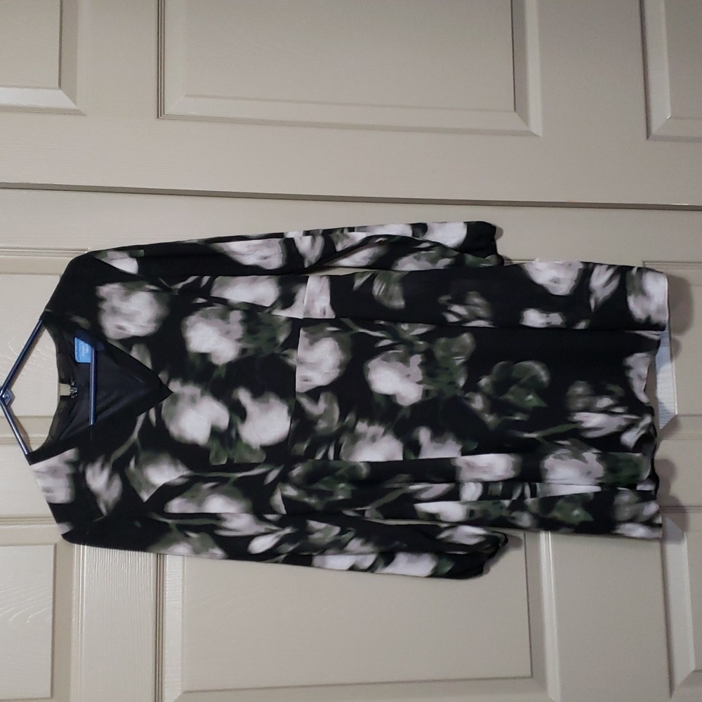 Simply Vera Vera Wang print lined Chiffon dress size 10